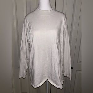 Thick cotton white long sleeve